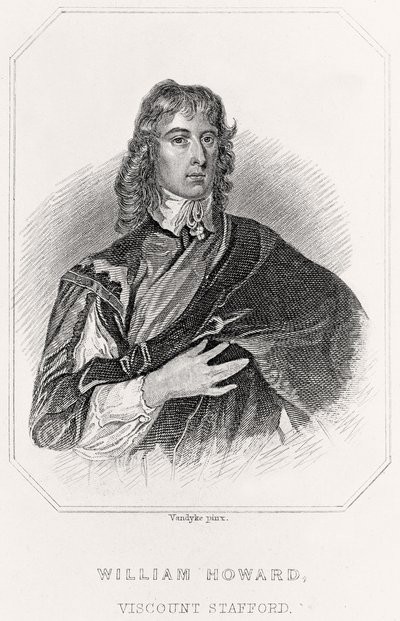 Portret Williama Howarda, wicehrabiego Stafforda, 1835 autorstwa English School