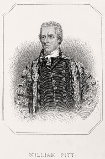 Portret Williama Pitta, 1835 autorstwa English School