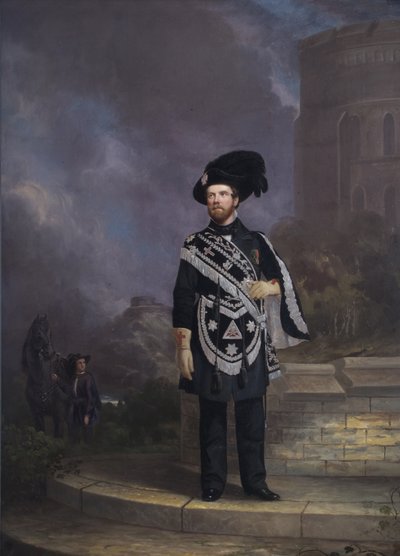 Portret templariusza masońskiego, połowa XIX wieku autorstwa English School