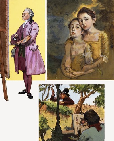 Portret malarza: twarze były jego szczęściem autorstwa English School