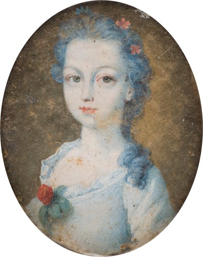 Portret damy, prawdopodobnie Małgorzaty, hrabiny Cork (1710-1758), ok. 1705-58 (olej na płótnie) autorstwa English School