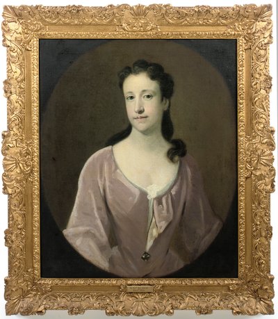 Portret damy. tradycyjnie identyfikowana jako pani Dorothy Smith, z domu Barret-Lennard autorstwa English School