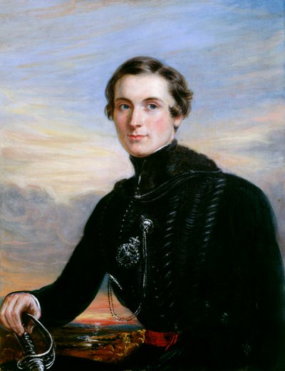 Portret oficera autorstwa English School