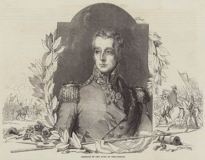 Portret księcia Wellington (rycina) autorstwa English School