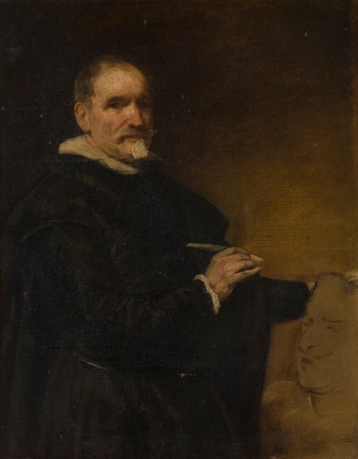 Portret podobno Alonso Cano (1601-1667, ok. 1800-1900 (olej na płótnie) autorstwa English School