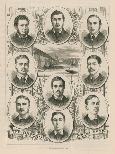 Portrety załogi Oxfordu z 1877 r. autorstwa English School