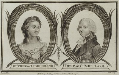 Portrety księżnej i księcia Cumberland autorstwa English School