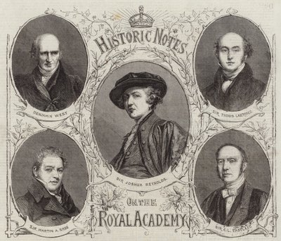 Portrety prezesów Akademii Królewskiej autorstwa English School