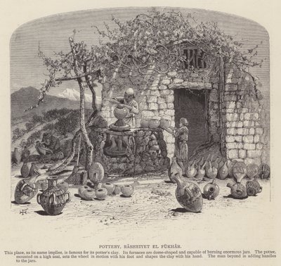 Ceramika, Rasheiyet el Fukhar (grawerowanie) autorstwa English School