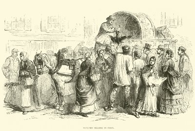 Sprzedawcy drobiu w Paryżu, październik 1870 autorstwa English School