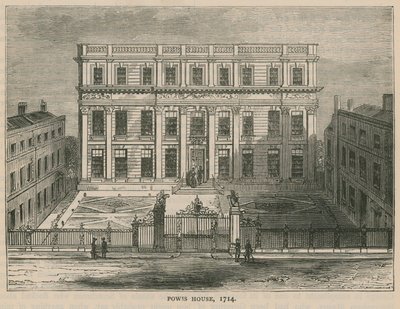 Powis House, Londyn, 1714 r. autorstwa English School