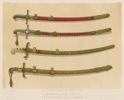 Prezentacja mieczy autorstwa English School