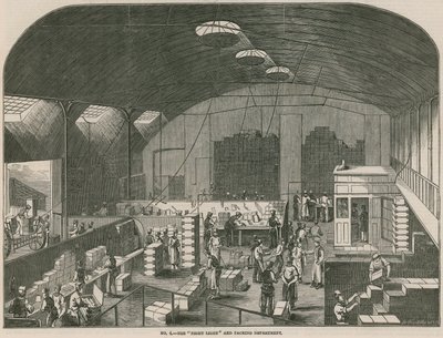 Cennik działa Patent Candle Company; Dział oświetlenia nocnego i pakowania autorstwa English School