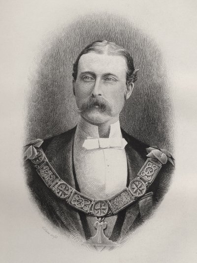 Książę Artur William Patrick, książę Connaught i Strathearn, grawerowane przez C. Laurie, z „Historii masonerii, tom I”, wydanej przez Thomasa C. Jacka, Londyn, 1883 autorstwa English School