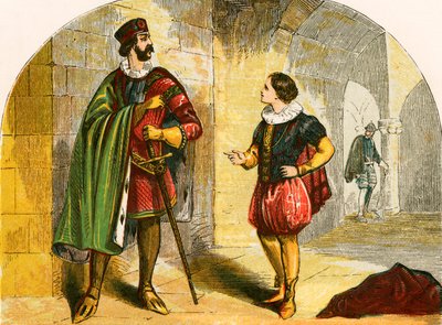 Książę Artur żąda korony od swojego wuja autorstwa English School