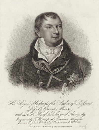 Książę Augustus Fryderyk, książę Sussex autorstwa English School