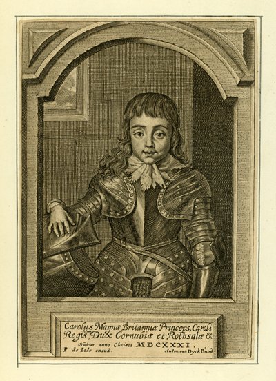 Książę Karol, przyszły król Karol II autorstwa English School
