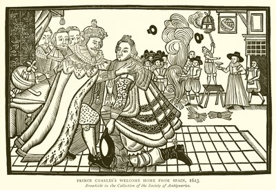 Książę Karol Witamy w domu z Hiszpanii, 1623 autorstwa English School