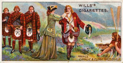 Książę Charlie i Flora Macdonald autorstwa English School