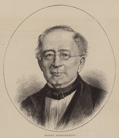 Książę Gortchakoff (rycina) autorstwa English School