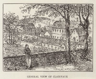 Książę Krapotkine w Clairvaux (grawerowanie) autorstwa English School