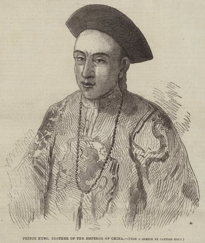 Książę Kung, brat cesarza Chin (rycina) autorstwa English School