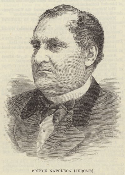 Książę Napoleon (Jerome) (grawerowanie) autorstwa English School