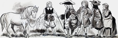 Książę i koń autorstwa English School