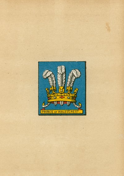 Herb księcia Walii autorstwa English School