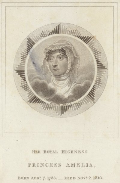 Księżniczka Amelia z Wielkiej Brytanii autorstwa English School