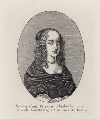 Księżniczka Elżbieta, druga córka króla Karola I (grafika) autorstwa English School