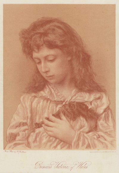 Księżniczka Wiktoria Walii (chromolitho) autorstwa English School