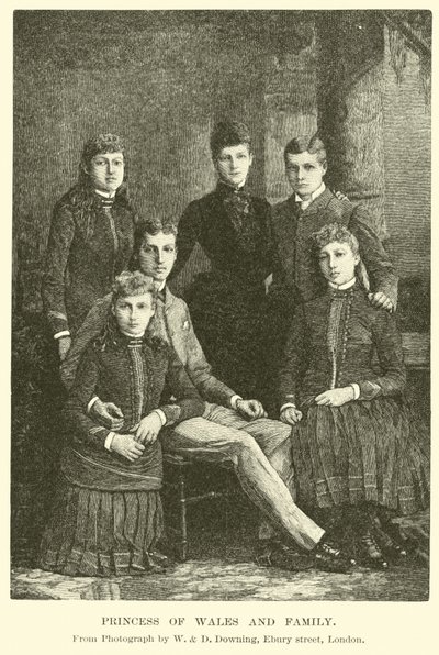 Księżniczka Walii i rodzina autorstwa English School
