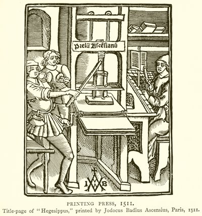 Prasa drukarska, 1511 autorstwa English School