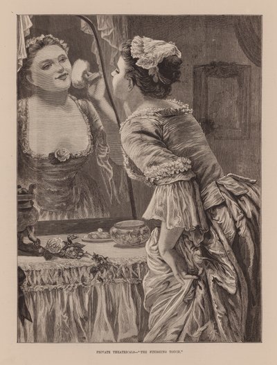 Private Theatricals, "The Finishing Touch" (grawerunek) autorstwa English School