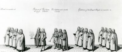 Procesja z okazji koronacji Jakuba II, 1687 autorstwa English School