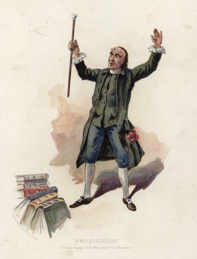 Cudowny!, Dominic Sampson w filmie Sir Walter Scott Guy Mannering autorstwa English School