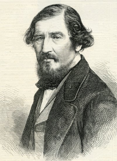 Profesor Aytoun (1813-65) z The Illustrated London News 19 sierpnia 1865 (rycina autorstwa English School