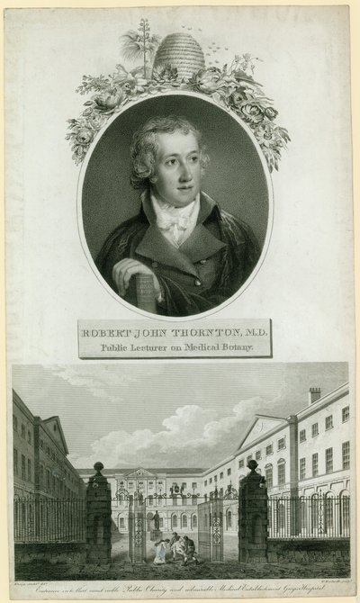 Profesor John Thornton, wykładowca botaniki medycznej autorstwa English School