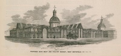 Proponowany targ martwego mięsa i drobiu, West Smithfield autorstwa English School