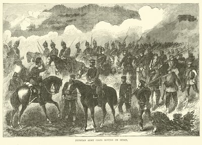 Pruski Korpus Armii rusza na Sedan, wrzesień 1870 autorstwa English School