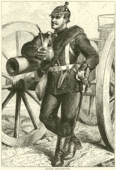 Artylerzysta pruski, październik 1870 autorstwa English School