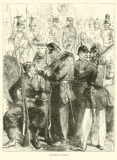 Mundur pruski, sierpień 1870 autorstwa English School