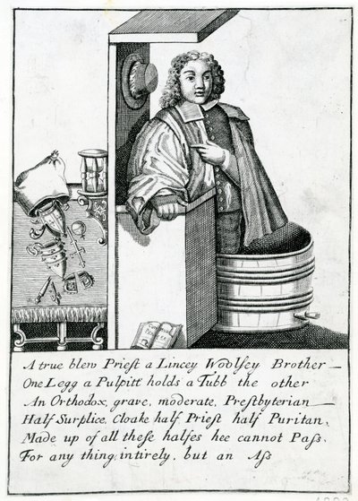 Satyra na ambonę, 1689 autorstwa English School
