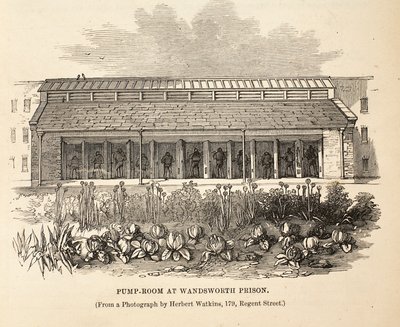 Pijalnia w Wandsworth Prison, ilustracja z The Criminal Prisons of London i Scenes from Prison Life Henry