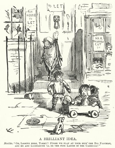 Punch cartoon: Genialny pomysł (grawerunek) autorstwa English School
