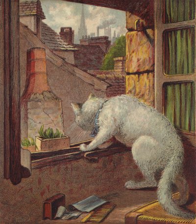Londyńskie życie cipki (chromolitho) autorstwa English School