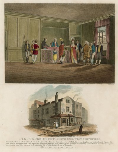 Pye Powder Court, Cloth Fair, West Smithfield autorstwa English School