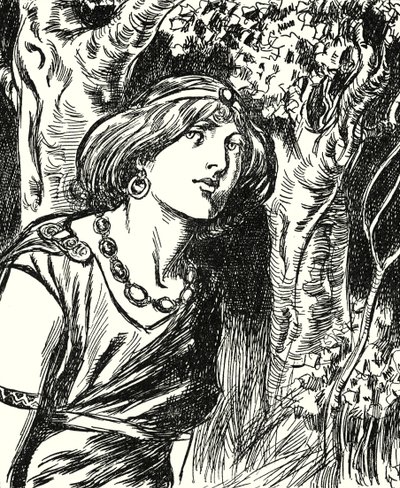 Królowa Boadicea (litografia) autorstwa English School
