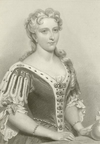 Królowa Karolina, małżonka króla Jerzego II autorstwa English School